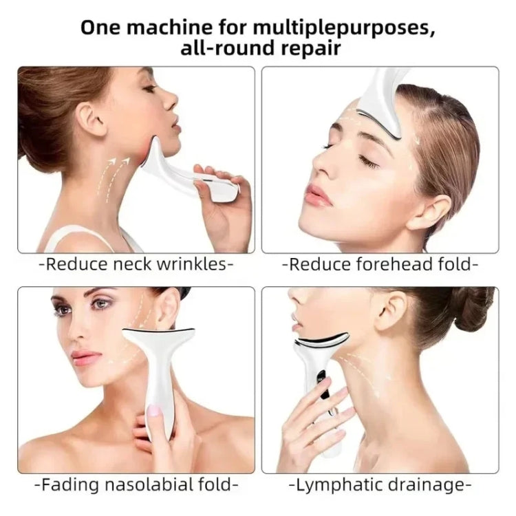 HY38 EMS Micro-Current Constant Temperature Neck Beauty Instrument Facial Introduction Device(White) - free shipping - PMC TechLife - Order now!