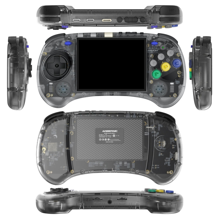 ANBERNIC RG ARC-S Handheld Game Console 4-Inch IPS Screen Linux System Portable Video Arcade 128G(Transparent Blue) - free shipping - PMC Jewellery - Order now!