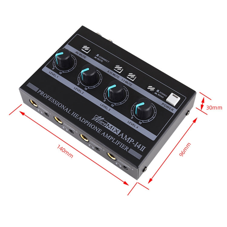 Mini HIFI 8-channel Monitoring Portable Headphone Amplifier Distributor(US Plug) -  by PMC TechLife | Online Shopping South Africa | PMC TechLife | Buy Now Pay Later Mobicred
