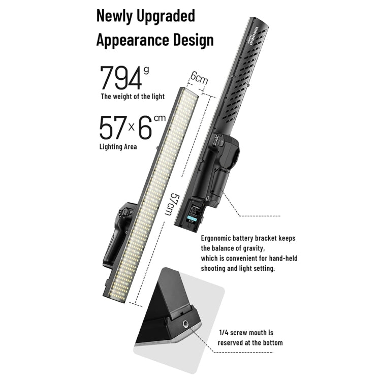 YONGNUO YN360IV 480 LEDs RGB APP Controlled Photography Fill Light, Spec: Standard+NP-F750 - free shipping - PMC TechLife - Order now!