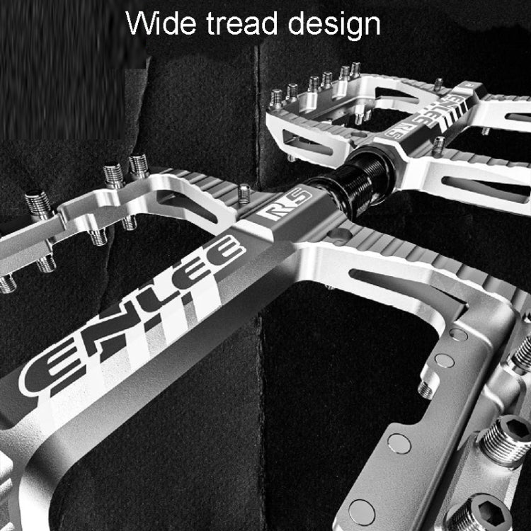 ENLEE R5 1pair Mountain Bike Pedals Bicycle Cycling Wider Non-Slip Footrest Bearing(Purple) - free shipping - PMc TechLife - Order now!