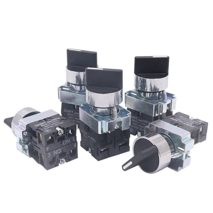 CHINT NP2-BD53 3 Gear Self-resetting 2NO Power Transfer Switch Short Handle Master Knob 22mm - Car Switches by CHINT | Online Shopping South Africa | PMC TechLife | Buy Now Pay Later Mobicred