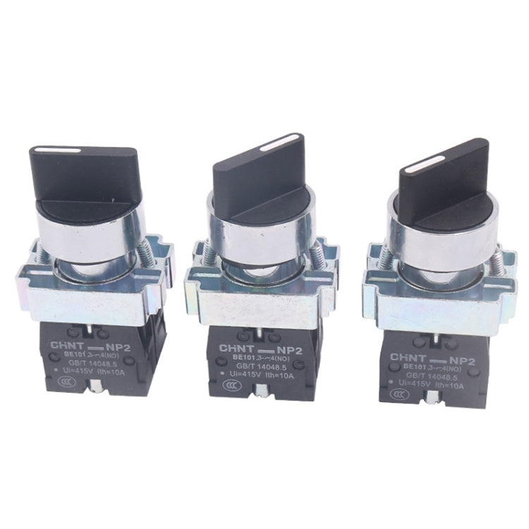 CHINT NP2-BD33 3 Gear Self-locking 2NO Power Transfer Switch Short Handle Master Knob 22mm - Car Switches by CHINT | Online Shopping South Africa | PMC TechLife | Buy Now Pay Later Mobicred
