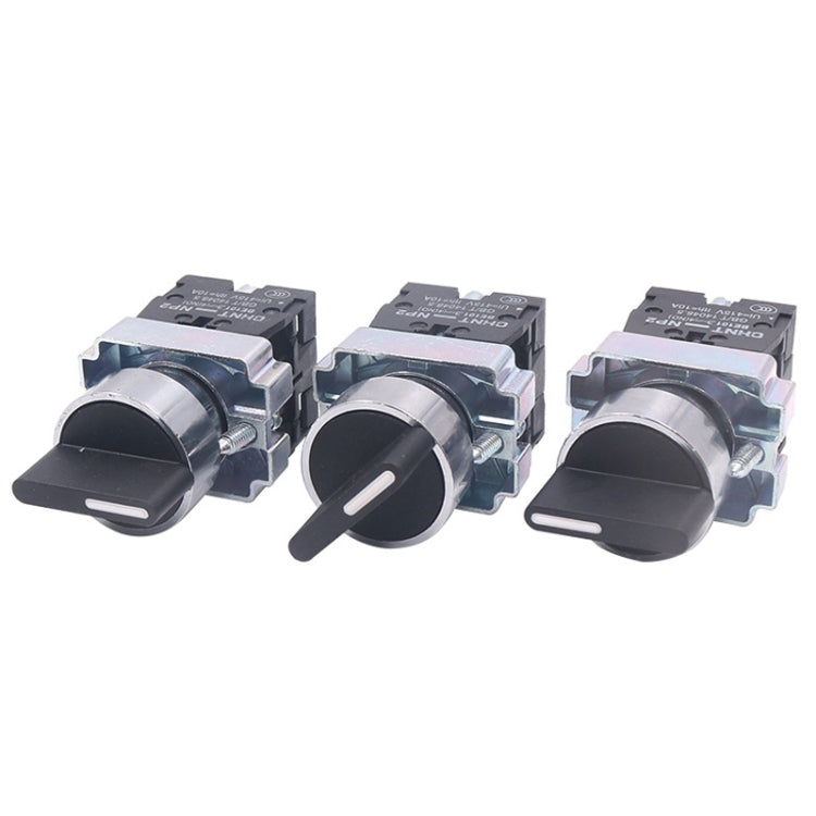 CHINT NP2-BD53 3 Gear Self-resetting 2NO Power Transfer Switch Short Handle Master Knob 22mm - Car Switches by CHINT | Online Shopping South Africa | PMC TechLife | Buy Now Pay Later Mobicred