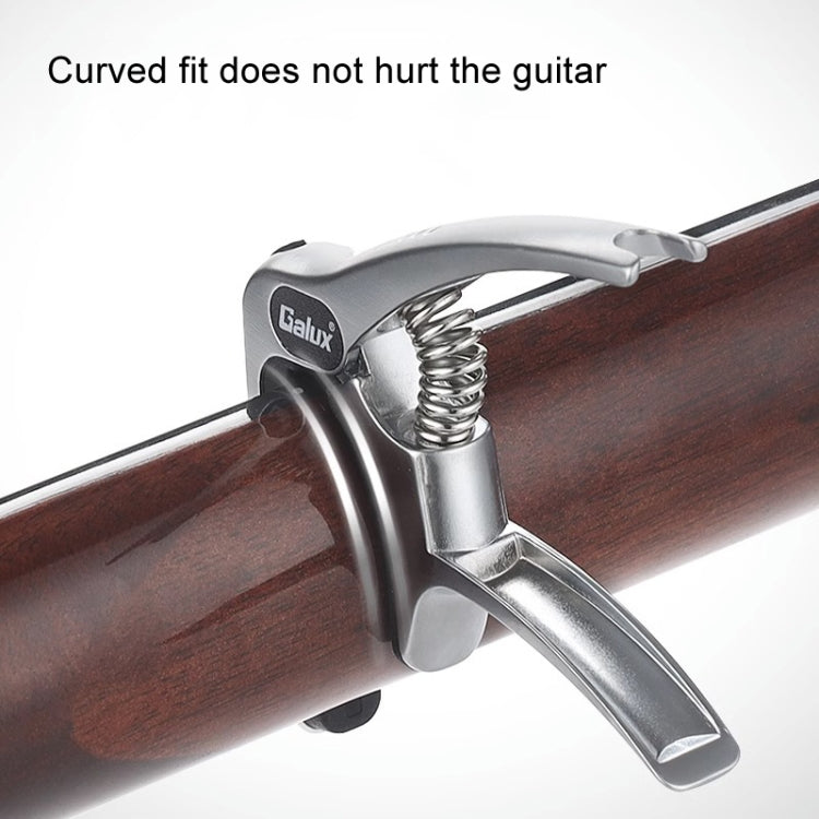 Galux GC501A Acoustic Guitar Pitch Clip Folk Ukulele Metal Clip With Storage Bag, Color: Black - Guitar Tuner by Galux | Online Shopping South Africa | PMC TechLife