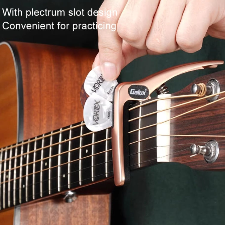 Galux GC501A Acoustic Guitar Pitch Clip Folk Ukulele Metal Clip With Storage Bag, Color: Black - Guitar Tuner by Galux | Online Shopping South Africa | PMC TechLife