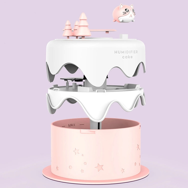 M328 Mini USB Plug-in Desktop Night Light Cartoon Cake Silent Spray Humidifier(White) - free shipping - PMC TechLife - Order now!