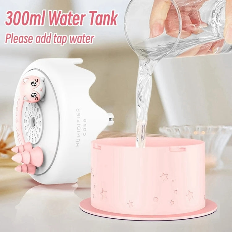 M328 Mini USB Plug-in Desktop Night Light Cartoon Cake Silent Spray Humidifier(White) - free shipping - PMC TechLife - Order now!