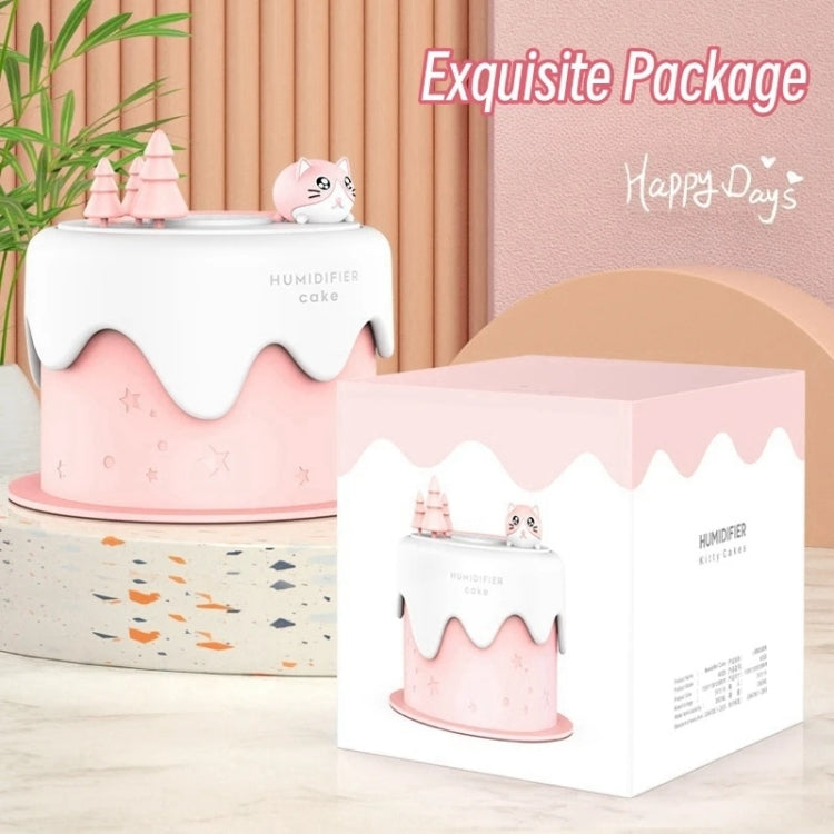 M328 Mini USB Plug-in Desktop Night Light Cartoon Cake Silent Spray Humidifier(White) - free shipping - PMC TechLife - Order now!
