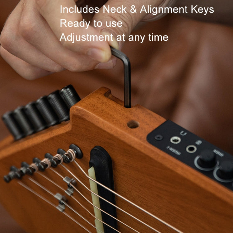 DONNER Smart Headless Silent Guitar Travel Portable Detachable Acoustic Guitar, Style: Mahogany Sunrise Color - free shipping - PMC TechLife - Order now!