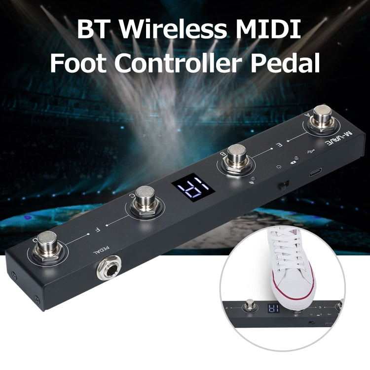 M-VAVE MIDI Bluetooth Controller MIDI Pedal Page Turner Multifunctional Musical Instrument Accessories - free shipping - PMC Jewellery - Order now!