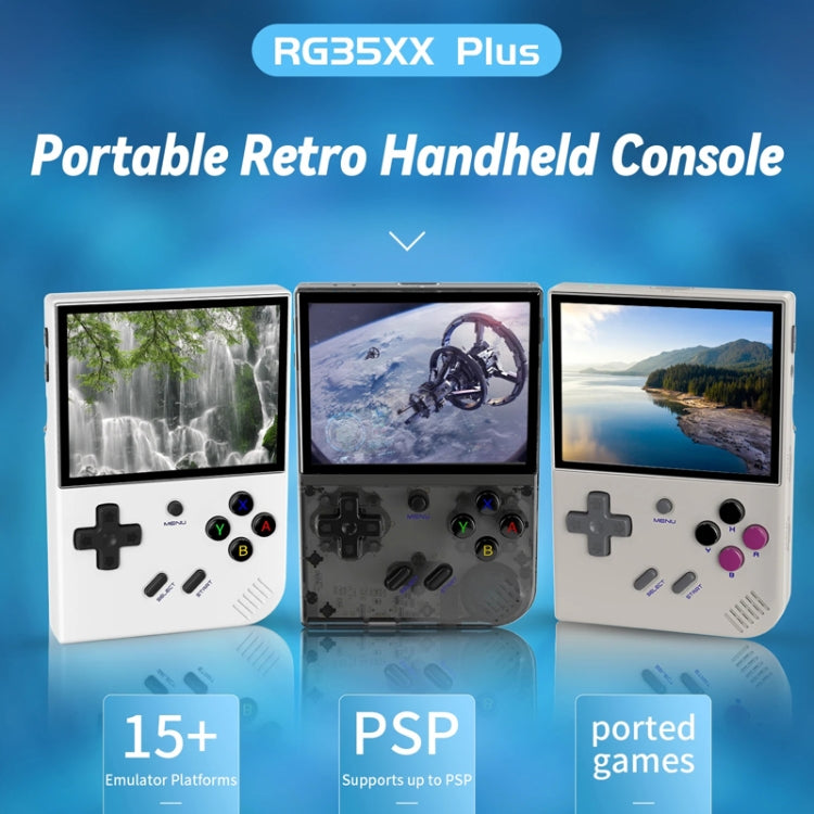 ANBERNIC RG35XX PLUS  Handheld Game Console 3.5-Inch IPS Screen Support HDMI TV 64GB+128GB(White) - free shipping - PMC Jewellery - Order now!