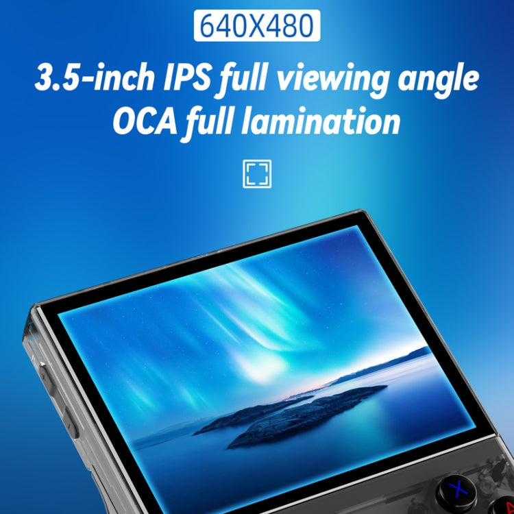 ANBERNIC RG35XX PLUS  Handheld Game Console 3.5-Inch IPS Screen Support HDMI TV 64GB+128GB(Transparent Black) - free shipping - PMC Jewellery - Order now!