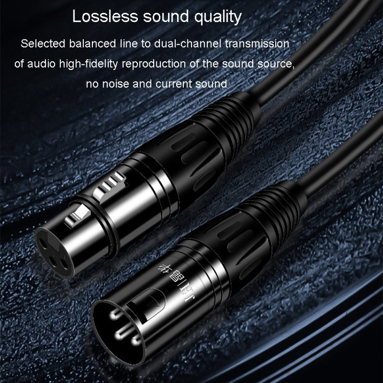 JINGHUA Microphone Cable XLR Male To Female Balanced Cable Mixing Console Amplifier Audio Cable, Length: 10M - Microphone Audio Cable & Connector by JINGHUA | Online Shopping South Africa | PMC TechLife | Buy Now Pay Later Mobicred