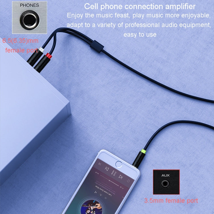 JINGHUA 3.5mm To Dual 6.5mm Audio Cable 1 In 2 Dual Channel Mixer Amplifier Audio Cable, Length: 10m - Aux Cable by JINGHUA | Online Shopping South Africa | PMC TechLife | Buy Now Pay Later Mobicred