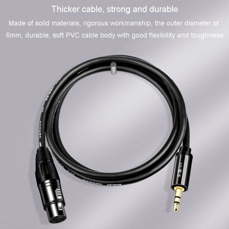 JINGHUA 3.5mm Male To XLR Female Microphone Cable Computer Mixer Audio Cable, Length: 10m - Microphone Audio Cable & Connector by JINGHUA | Online Shopping South Africa | PMC TechLife | Buy Now Pay Later Mobicred