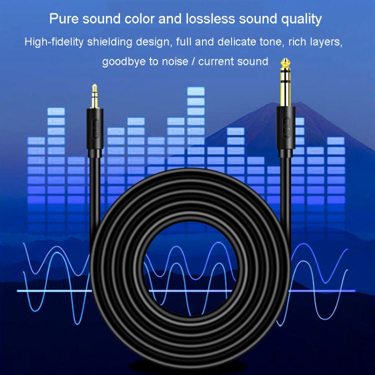 JINGHUA 3.5mm To 6.5mm Audio Cable Amplifier Guitar 6.35mm Cable, Length: 1.5m - Microphone Audio Cable & Connector by JINGHUA | Online Shopping South Africa | PMC TechLife | Buy Now Pay Later Mobicred
