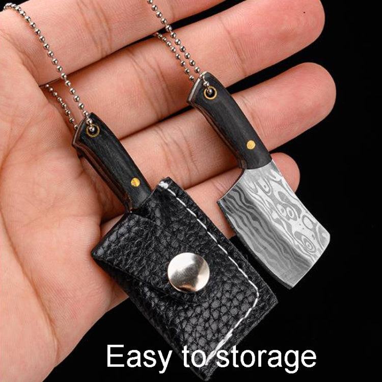 Mini Knife Keychain Portable Removal Express Pendant Accessory With Holster, Model: Kitchen Knife Sanding - Burin &Cutting Knife by PMC TechLife | Online Shopping South Africa | PMC TechLife