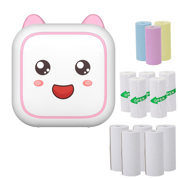 C26 Mini Portable Bluetooth Photo Label Thermal Printer, Spec: Pink+5 Paper+5 Stickers+3 Color Paper - Photo Printers by Huawei | Online Shopping South Africa | PMC TechLife | Buy Now Pay Later Mobicred
