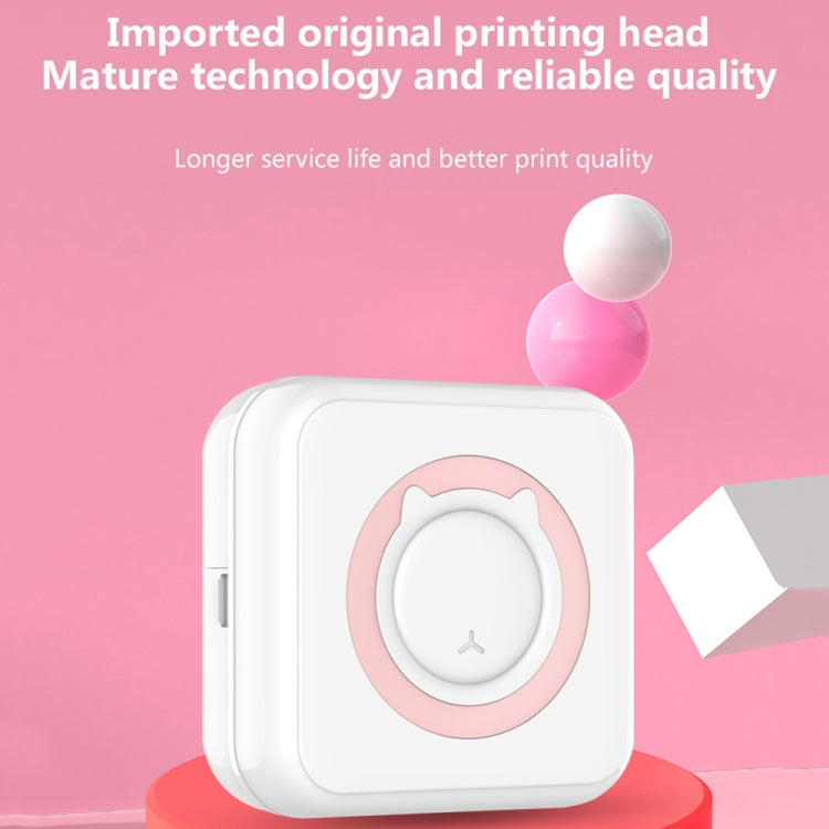 C15 Mini Student Bluetooth Inkless Photo Label Thermal Printer, Spec: Pink+5 Stickers+5 Paper+3 Color Paper - free shipping - PMC TechLife - Order now!