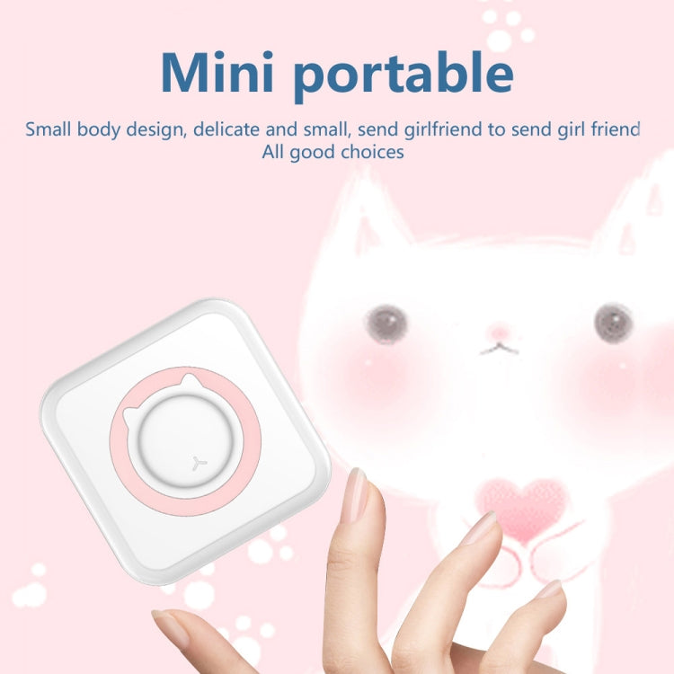 C15 Mini Student Bluetooth Inkless Photo Label Thermal Printer, Spec: Pink+5 Stickers+5 Paper+3 Color Paper - free shipping - PMC TechLife - Order now!