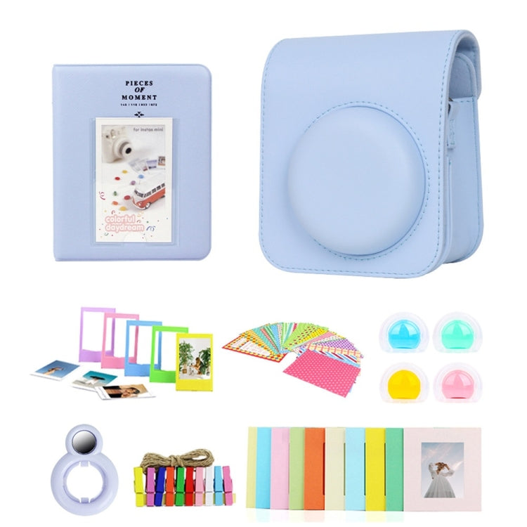 For Polaroid Mini12 7 in 1 Photo Album Sticker Photo Frame Camera Bag, Color: Blue - Leather Bag by PMC TechLife | Online Shopping South Africa | PMC TechLife | Buy Now Pay Later Mobicred