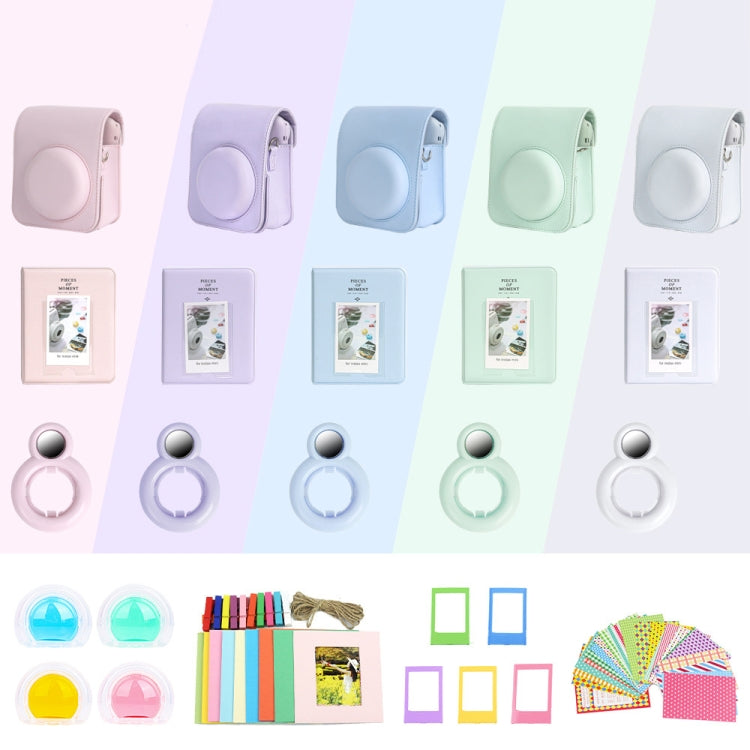 For Polaroid Mini12 7 in 1 Photo Album Sticker Photo Frame Camera Bag, Color: White - Leather Bag by PMC TechLife | Online Shopping South Africa | PMC TechLife | Buy Now Pay Later Mobicred