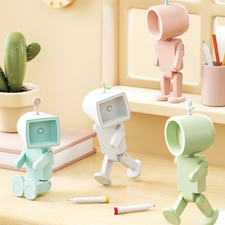 Mini Astronaut Magnetic LED Night Light Desktop Building Block Ornaments Desk Lamp, Color: Round Blue - Bedside Light by PMc TechLife | Online Shopping South Africa | PMc TechLife | Buy Now Pay Later Mobicred