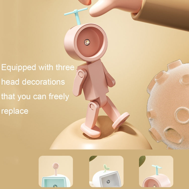 Mini Astronaut Magnetic LED Night Light Desktop Building Block Ornaments Desk Lamp, Color: Square Pink - Bedside Light by PMc TechLife | Online Shopping South Africa | PMc TechLife | Buy Now Pay Later Mobicred