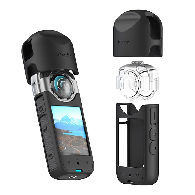 For Insta360 X3 AMagisn Protective Camera Accessories Silicone Case - Case & Bags by aMagisn | Online Shopping South Africa | PMC TechLife | Buy Now Pay Later Mobicred