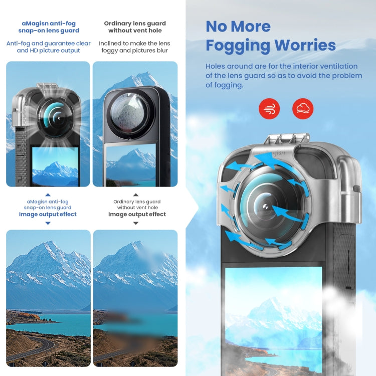 For Insta360 X3 AMagisn Protective Camera Accessories Silicone Case - Case & Bags by aMagisn | Online Shopping South Africa | PMC TechLife | Buy Now Pay Later Mobicred