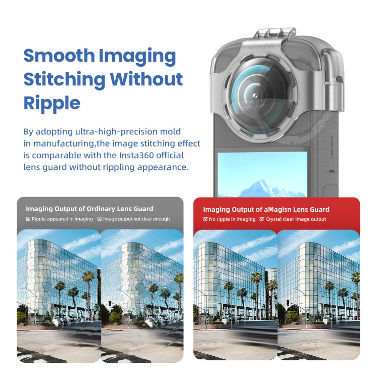 For Insta360 X3 AMagisn Protective Camera Accessories Lens Guard - Case & Bags by aMagisn | Online Shopping South Africa | PMC TechLife | Buy Now Pay Later Mobicred