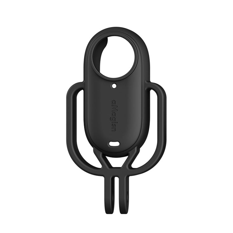 For Insta360 GO 3 AMagisn Silicone Case Camera Protective Accessories, Style: Vertical Black - Case & Bags by aMagisn | Online Shopping South Africa | PMC TechLife | Buy Now Pay Later Mobicred