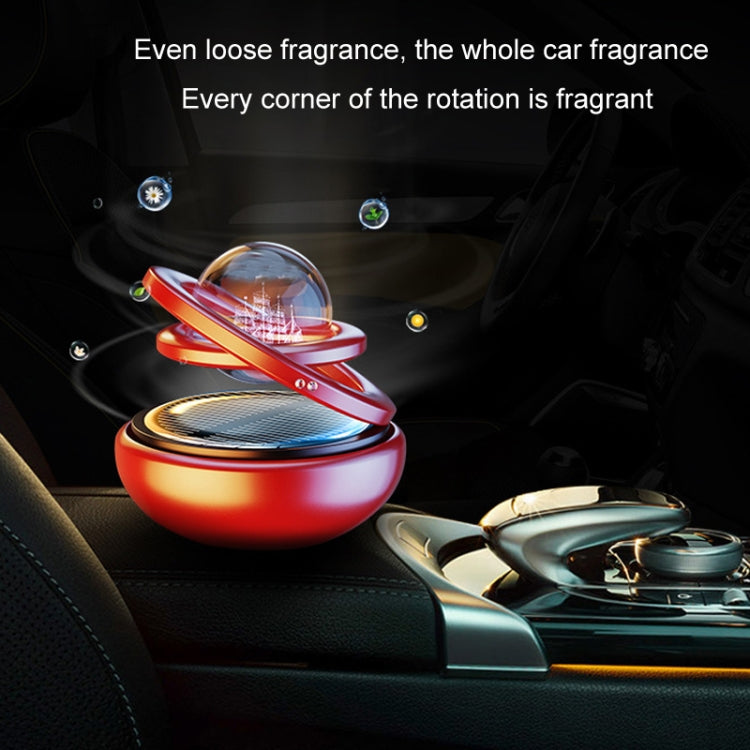 Interstellar Vast Solar Rotating Car Aromatherapy Ornaments, Color: Gold - Air Freshener by PMC TechLife | Online Shopping South Africa | PMC TechLife | Buy Now Pay Later Mobicred
