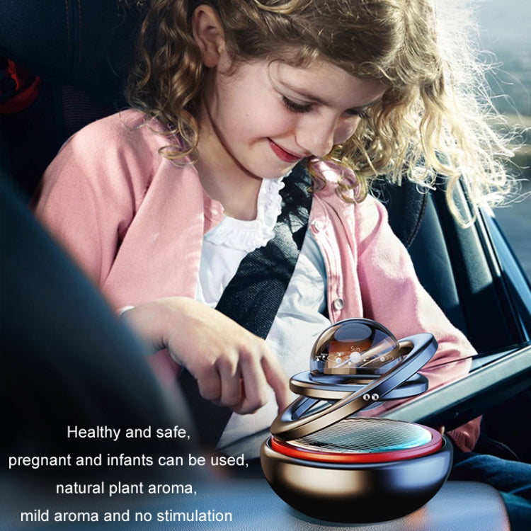 Interstellar Vast Solar Rotating Car Aromatherapy Ornaments, Color: Red - free shipping - PMC Jewellery - Order now!