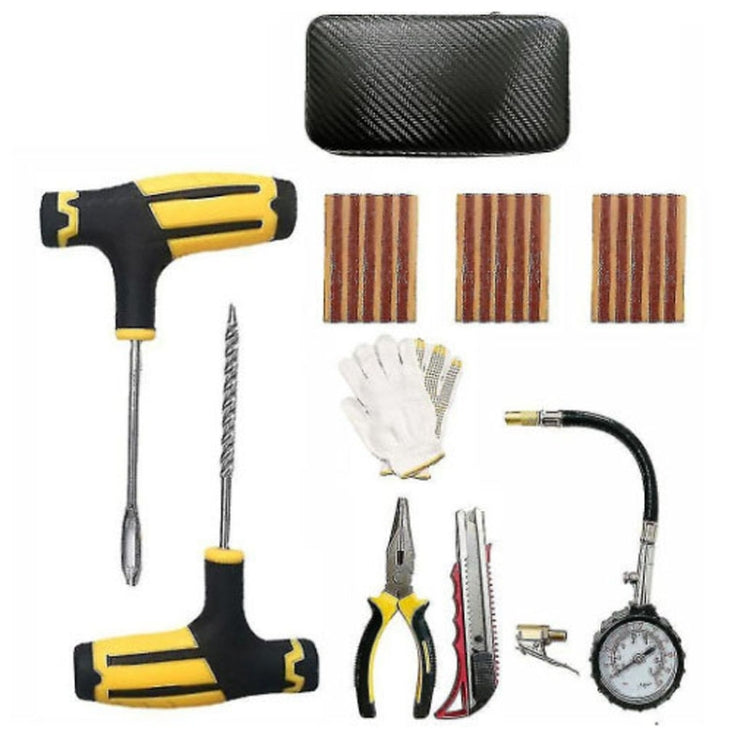 10pcs-1 Automotive Vacuum Tire Repair Tool Car Tire Patching Instrument Set - Tire Repair & Installation Tools by PMC TechLife | Online Shopping South Africa | PMC TechLife | Buy Now Pay Later Mobicred