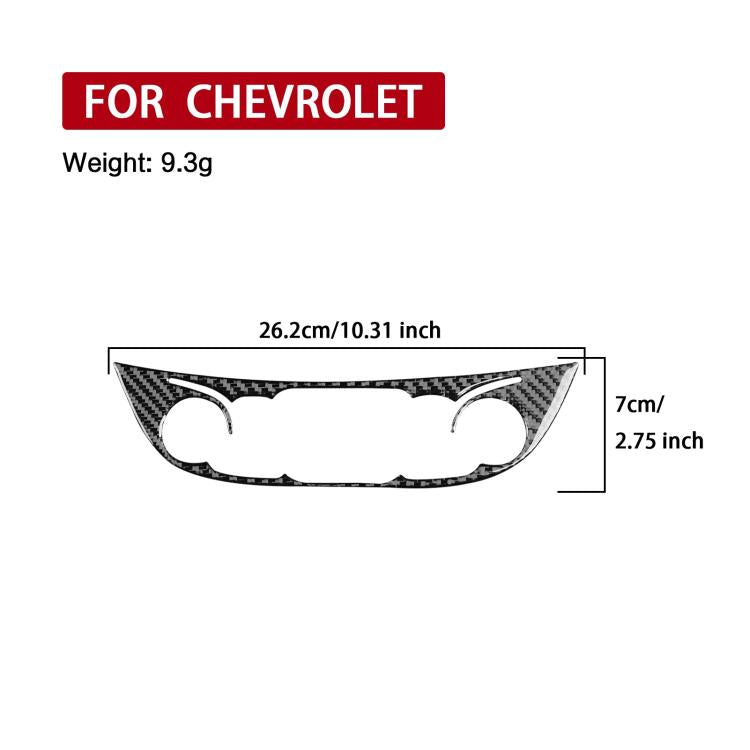 For Chevrolet Malibu 2016-2022 B Model Left-hand Drive Center Control Knob Panel Sticker(Red) - Car Interior Mouldings by PMc TechLife | Online Shopping South Africa | PMc TechLife | Buy Now Pay Later Mobicred