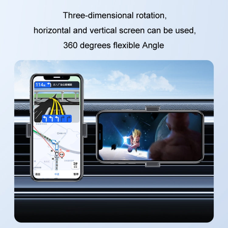 Car Air Outlet Mobile Phone Navigation Fixed Bracket(Black) - Car Holders by PMC TechLife | Online Shopping South Africa | PMC TechLife | Buy Now Pay Later Mobicred