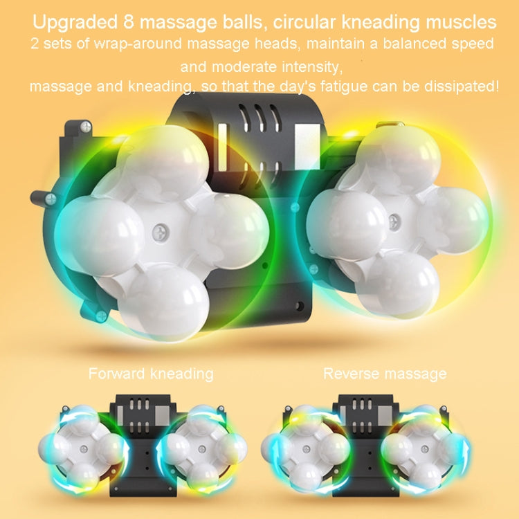 Waist And Back Massager Lumbar Vertebra Car Neck Massage Pillow, Specification: Charging Model Yellow - free shipping - PMC TechLife - Order now!