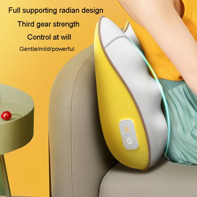 Waist And Back Massager Lumbar Vertebra Car Neck Massage Pillow, Specification: Wired Model Yellow - free shipping - PMC TechLife - Order now!