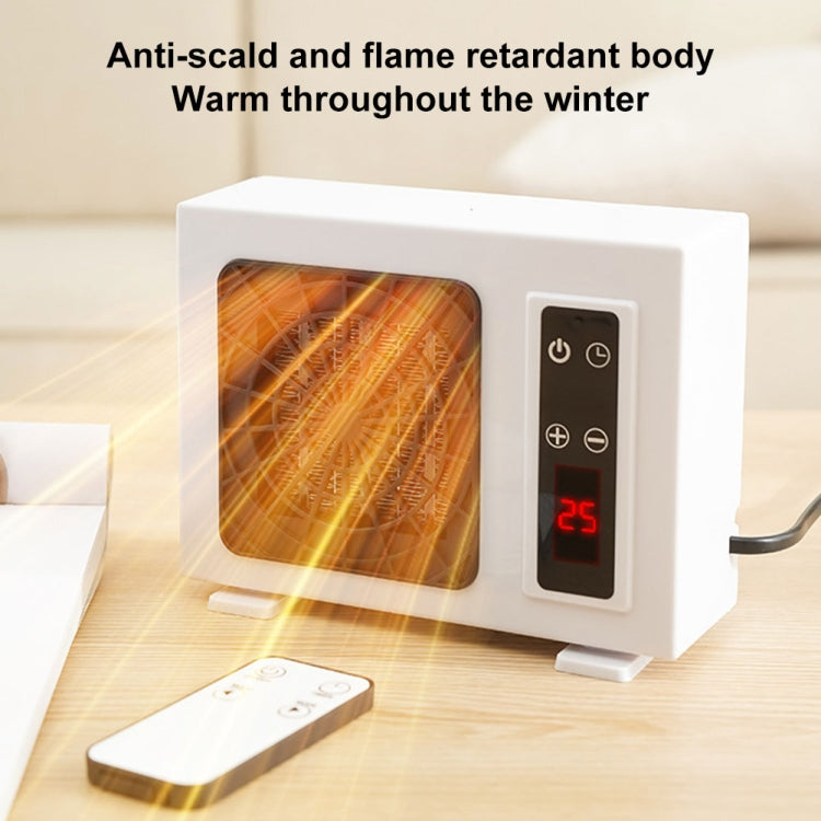 600W Desktop Electric Heater PTC Fast Heating Energy Saving Warm Fan With Remote Control(US Plug) - Electric Heaters by PMC TechLife | Online Shopping South Africa | PMC TechLife | Buy Now Pay Later Mobicred