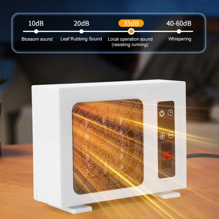 600W Desktop Electric Heater PTC Fast Heating Energy Saving Warm Fan With Remote Control(US Plug) - Electric Heaters by PMC TechLife | Online Shopping South Africa | PMC TechLife | Buy Now Pay Later Mobicred