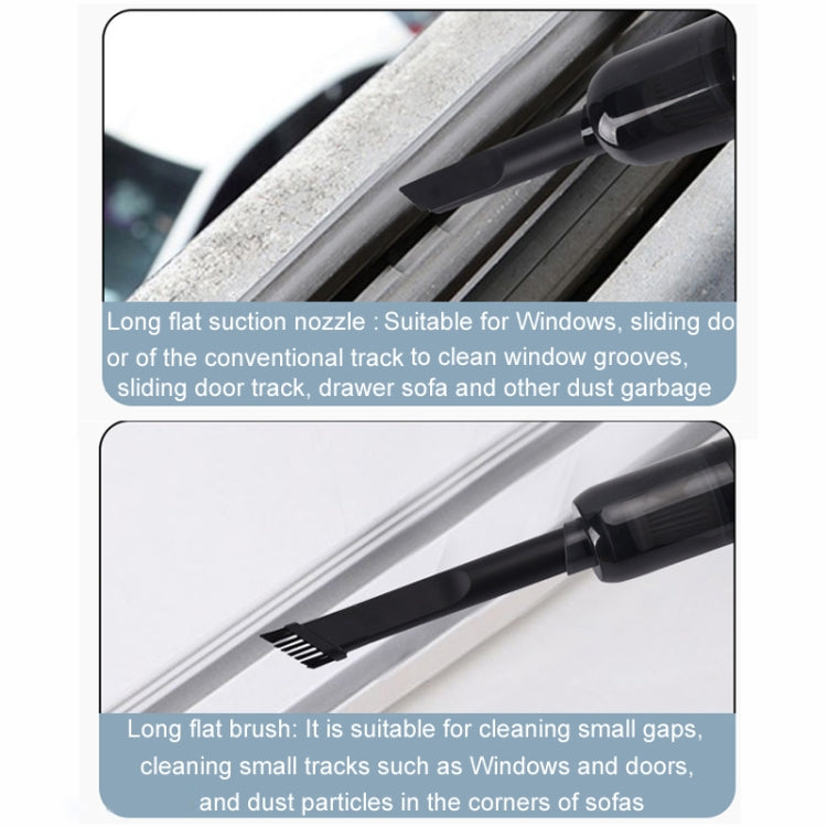 Car Household Mini Wireless USB Charging Fully Automatic Vacuum Cleaner(Black) - Vacuum Cleaner by PMC TechLife | Online Shopping South Africa | PMC TechLife | Buy Now Pay Later Mobicred