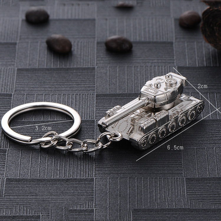 Men Car Pendant Personalized Tank World Model Keychain(Tank Silver) - Key Rings by PMC TechLife | Online Shopping South Africa | PMC TechLife | Buy Now Pay Later Mobicred