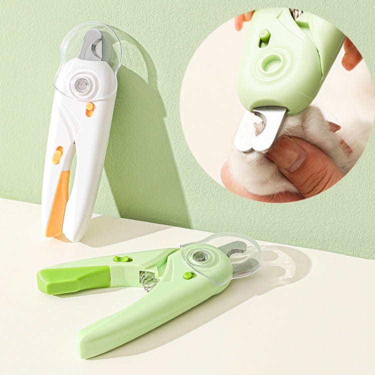 LED Pet Nail Clippers Dog and Cat Nail Clippers with Nail Polisher(Green) - Fingernail Trimmers by PMC TechLife | Online Shopping South Africa | PMC TechLife