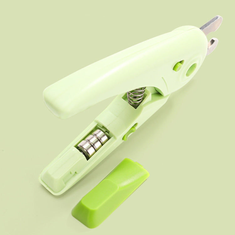 LED Pet Nail Clippers Dog and Cat Nail Clippers with Nail Polisher(Green) - Fingernail Trimmers by PMC TechLife | Online Shopping South Africa | PMC TechLife