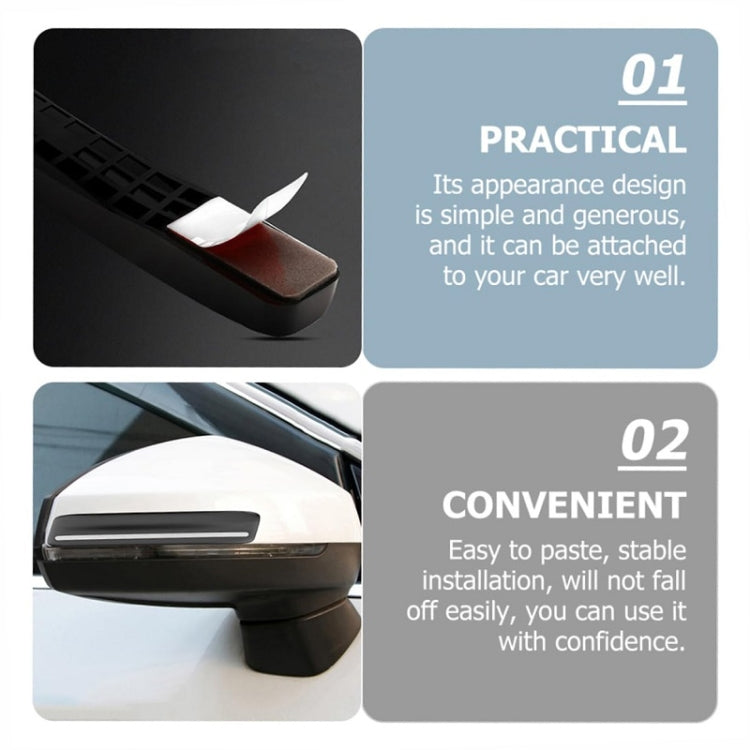 4pcs/set Car Rearview Mirror Body ABS Anti-collision Strip(Mysterious Black) - Anti Collision Sticker by PMC TechLife | Online Shopping South Africa | PMC TechLife | Buy Now Pay Later Mobicred