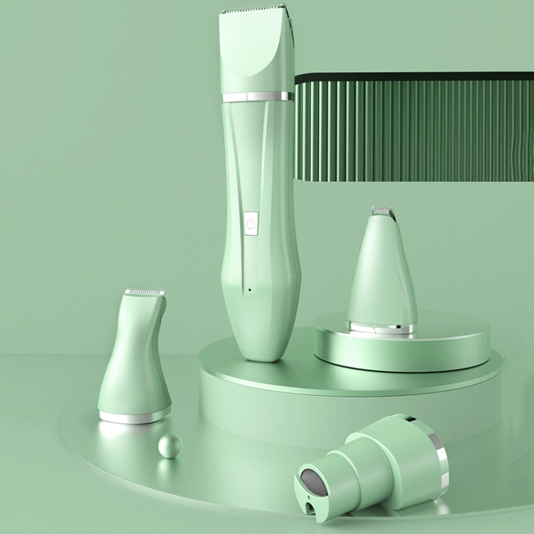 Multifunctional Pet Electric Shaver Cat And Dog Hair Clipper, Color: 4-in-1 Green - Electric Clipper by PMC TechLife | Online Shopping South Africa | PMC TechLife | Buy Now Pay Later Mobicred
