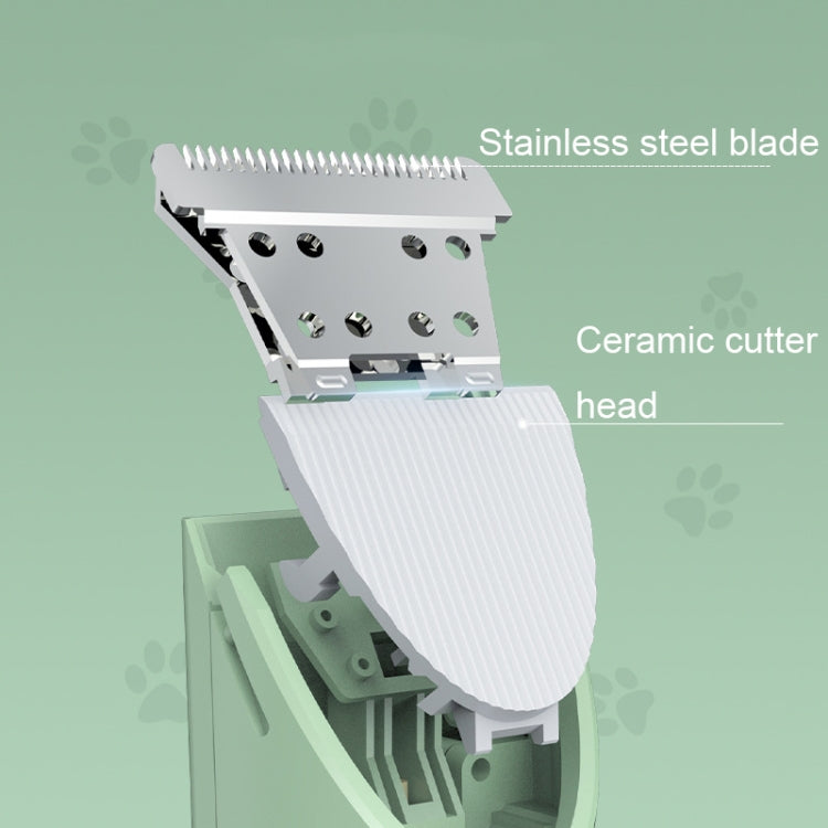 Multifunctional Pet Electric Shaver Cat And Dog Hair Clipper, Color: 2-in-1 Green - Electric Clipper by PMC TechLife | Online Shopping South Africa | PMC TechLife | Buy Now Pay Later Mobicred