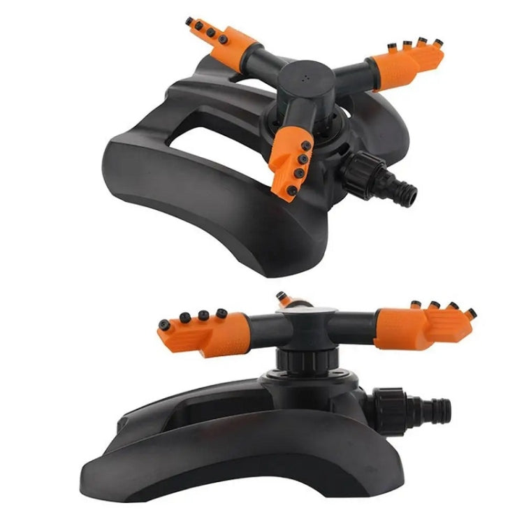 Three-prong Sprinkler Garden Lawn Rotating Sprinkler(Orange) - Watering & Irrigation by PMC TechLife | Online Shopping South Africa | PMC TechLife | Buy Now Pay Later Mobicred